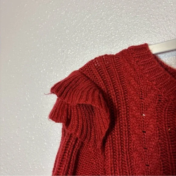 Jessica Simpson Red Cable Knit Sweater - Picture 3 of 4